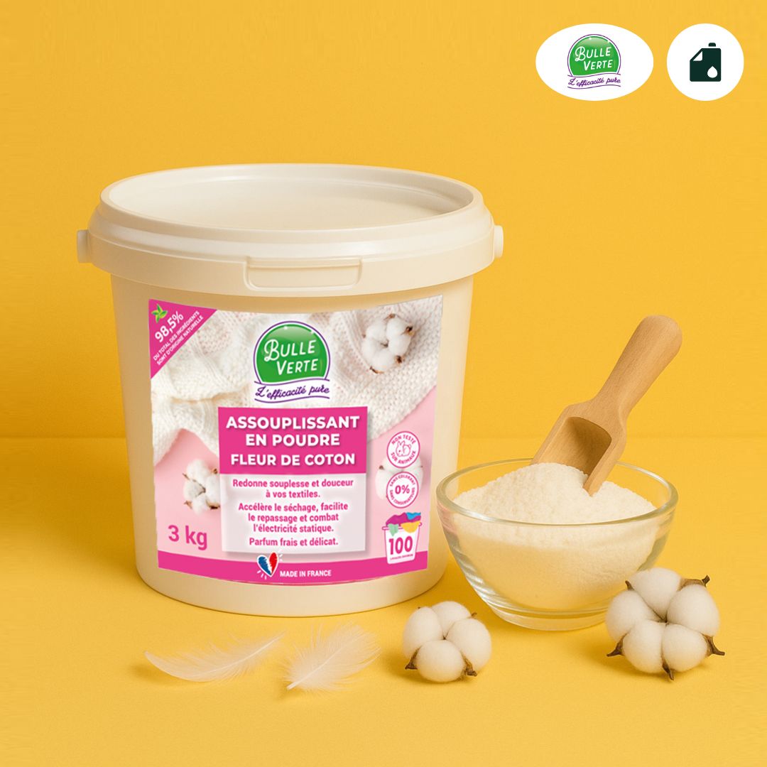 Adoucissant - En poudre - Fleur de coton