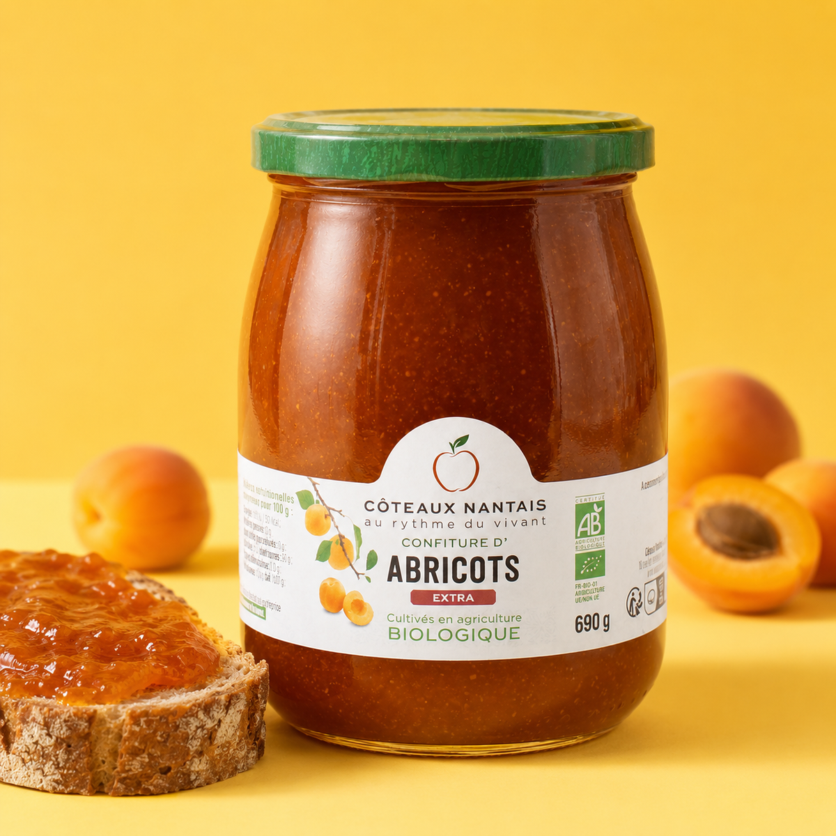 Confiture extra abricots - Bio