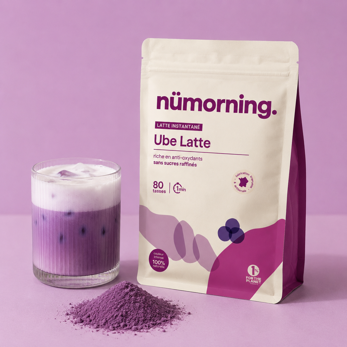 Ube latte