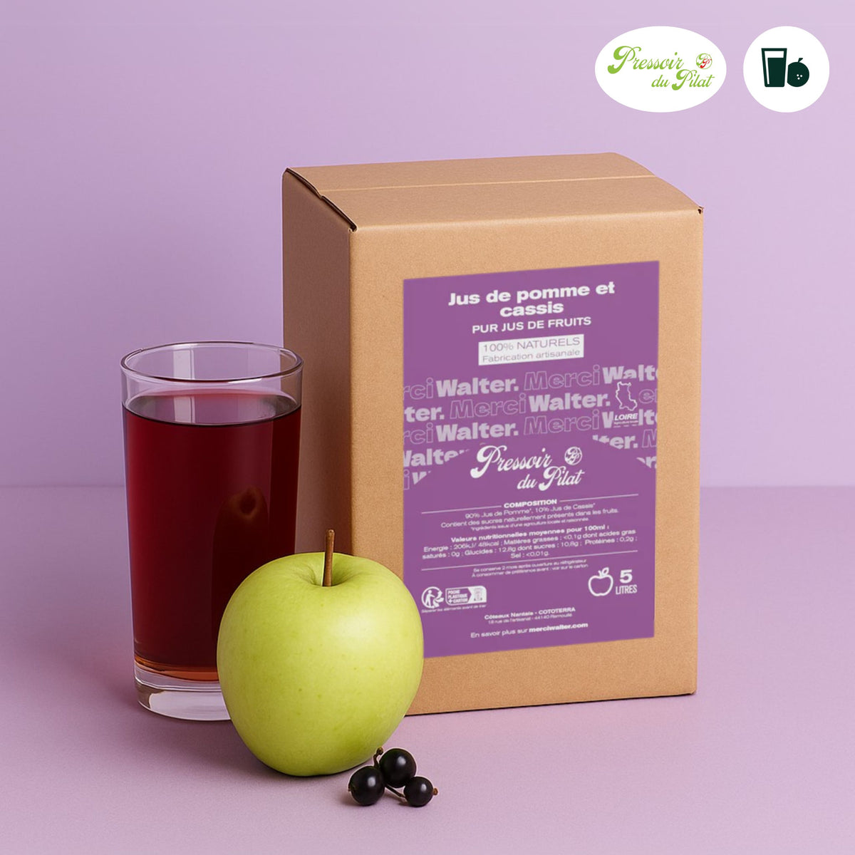 Jus artisanal - Pomme cassis