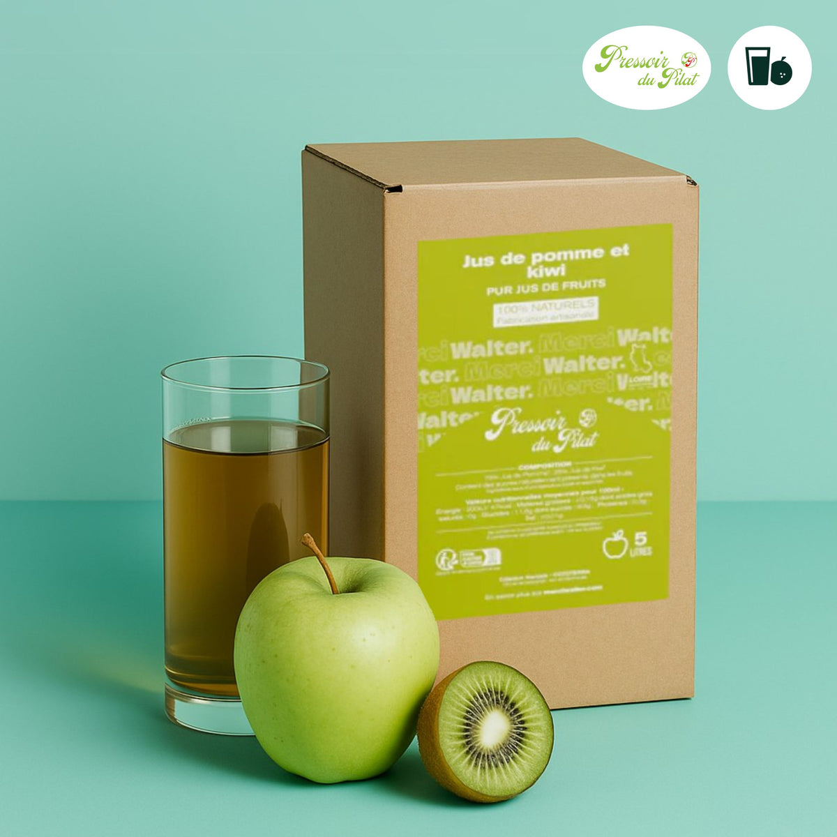 Jus artisanal - Pomme kiwi