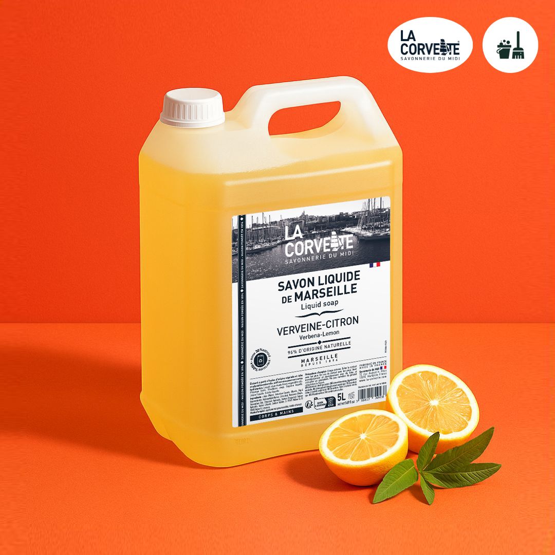Savon liquide de Marseille  - Verveine citron